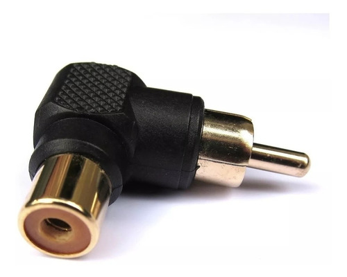 14 Plug Adaptador Rca Macho X Femêa- (formato L) 90º