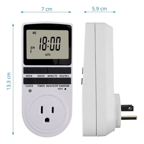 Enchufe Temporizador Digital Programable Con Pantalla Lcd Pa