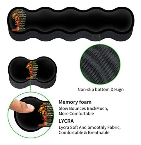 Mouse Pad Grande Con Soporte Para Muñeca, Teclado