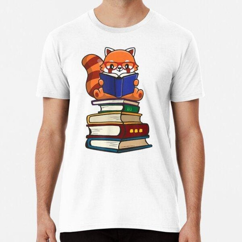 Remera Funny Red Panda Reading, Cute Red Panda Book Lovers D