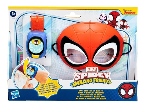 Set Disfraz Mascara Spidey Con Figura Spiderman Marvel
