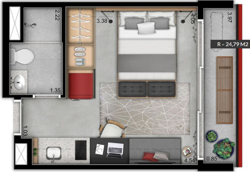 Imagem 18 de 19 de Studio Residencial Para Venda, Indianópolis, São Paulo - St7013. - St7013-inc