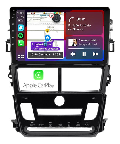 Multimidia Toyota Yaris Ar Digital 9p Android 64gb Carplay