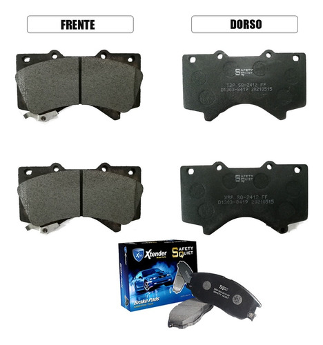 Pastilla De Freno Delanteras Toyota Land Cruiser 2012  8419