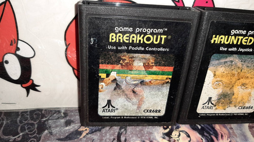 Breakout Y Haunted House Para Su Atari 2600,2800,7800,buenos (Usado)