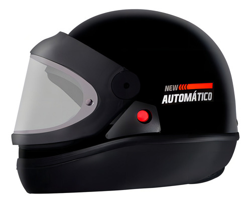 Capacete Ebf Bolt Fechado Integral Motoboy Moto Motoqueiro Cor Preto Tamanho 56