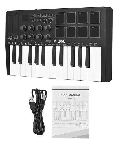 A Controlador Midi: Perillas De Teclado Para 25 Teclas Con