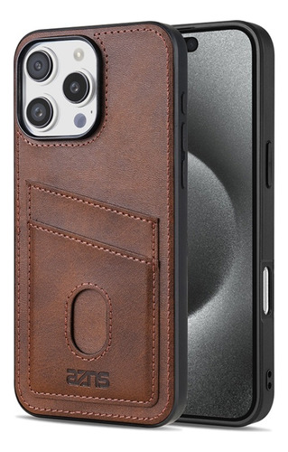 Capa Empresarial Para iPhone 16 Com Slot Para Cartões