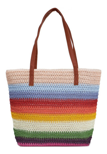 Bolsa Feminina Original Sacola Grande De Praia Verão + Cores Cor Bp004-e