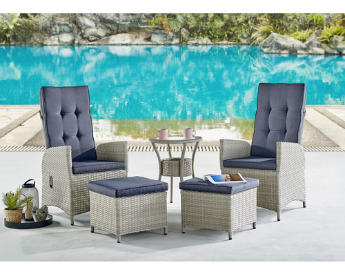 Bolton Furniture Juego De Patio Haven, Gris Oscuro