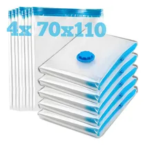 Comprar 4 Organizador A Vacuo G Grande 70x110cm Coberta Toalha Edredom Roupas Mala Viagem Casa Bolsa A Vacuo + Bomba
