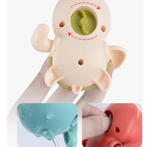 (gn) Juguete De Bañera Para Bebés Wind-up Turtle, Juguete Ac