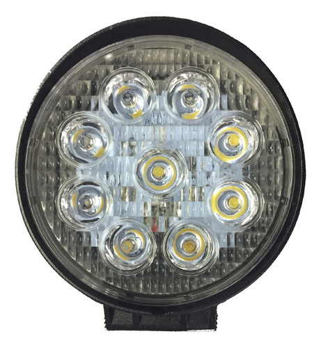 Faro Auxiliar Proyector 9 Led 27w 4x4 Cuatri Moto Universal