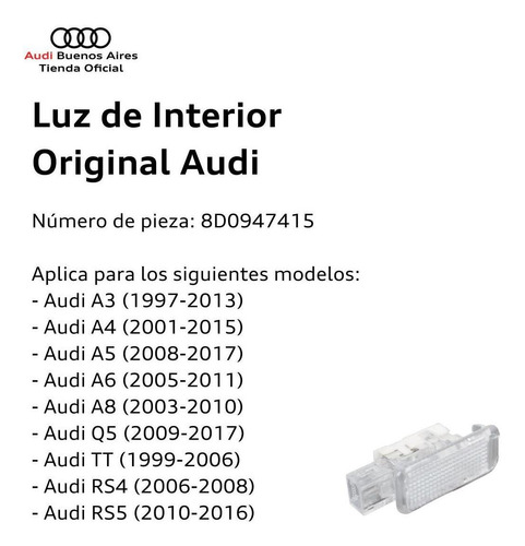 Luz De Interior Audi Q5 2009 Al 2017