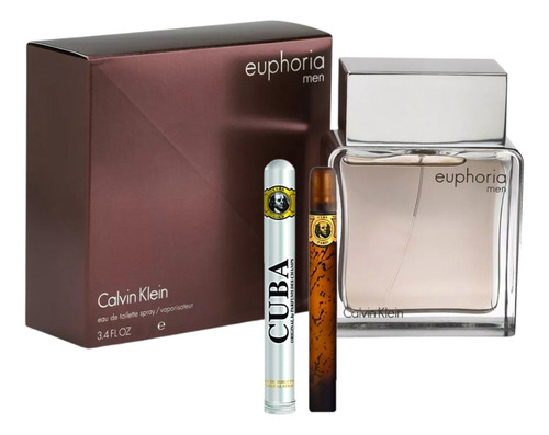 Calvin Klein Euphoria 100ml Men Original+perfume Cuba 35ml