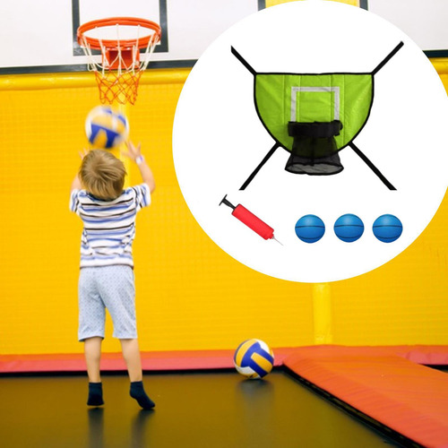 Juego De Aro De Baloncesto Para Trampolín, Baloncesto Azul