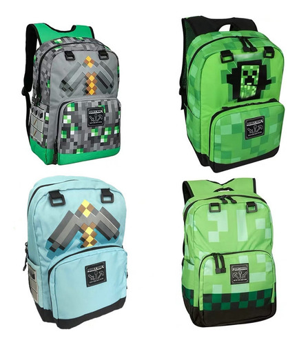 Mochila Escolar Para Niños Minecraft A 2024