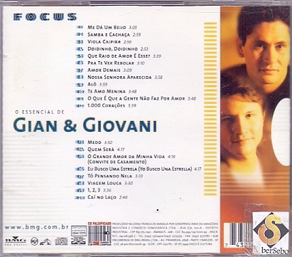 Imagem 2 de 4 de Cd Focus - O Essencial De Gian & Giovani - (102)