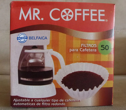 Filtros Cafetera Mr. Coffee Tipo Cesta Desechables 50 Und. | MercadoLibre