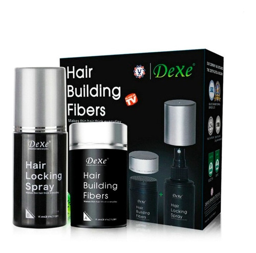 Dexe Fibras Capilares + Spray Fijador De Cabello