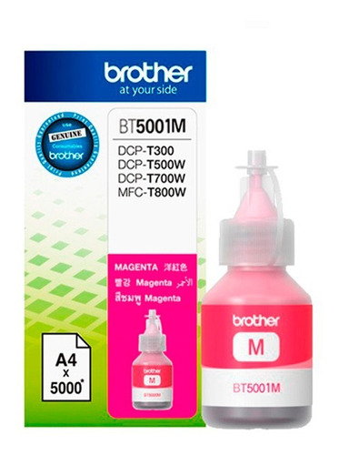 Botella Tinta Brother Bt-5001 6,000 Páginas Magenta