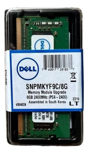 Memória Ram Ddr4/8gb P/ Dell Latitude 7280 Original