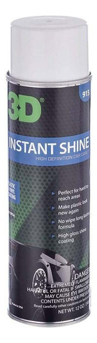 Renovador Protector De Plasticos Instant Shine 3d Detailing 