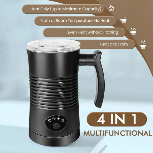 Espumadore De Leche Automática 4 En 1 Espuma Fría Y Caliente