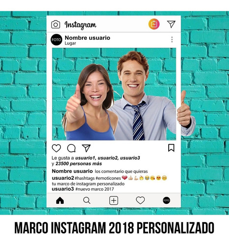 Marco Instagram Version Actualizada Personalizado Imprimible