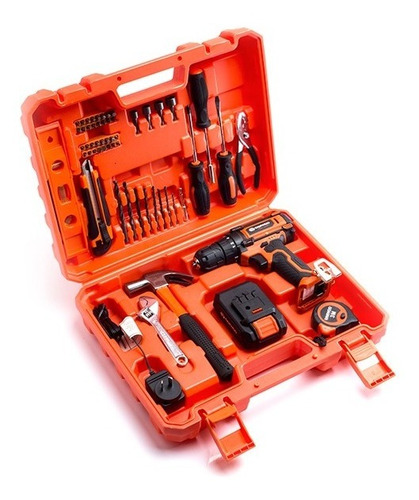 Imagen 3 de 10 de Taladro Atornillador Daewoo Inalambrico 18v Kit Bosch Maleti