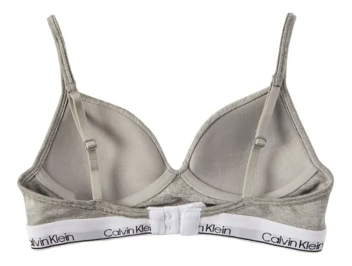 Brasier Calvin Klein Teen Wireless Gris Para Mujer