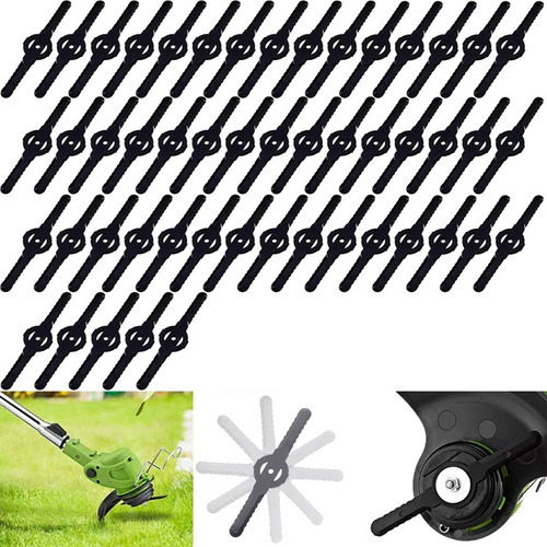 50 Cuchillas De Plástico Para Cortar Césped Inalámbricas