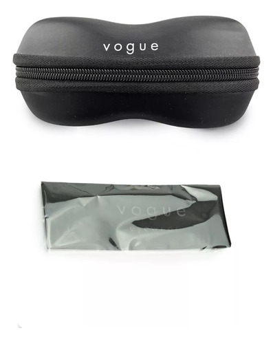 Armação Óculos De Grau Vogue Vo4304 352 53 Cor Top Preto/ouro-pálido
