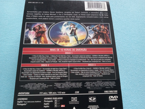 Dvd Box De Volta Para Futuro/ A Trilogia Coleção Completa (Usado)