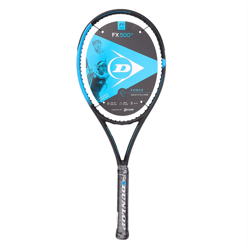 Raqueta Dunlop Fx 500 Grip 2 En Negro Y Azul | Dexter