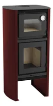 Comprar Calefactor A Leña Con Horno De Alto Rendimiento Metávila 1290rj, Hasta 78m2 - Sistema De Doble Combustión, Ecológico Y Seguro - Color Bordó