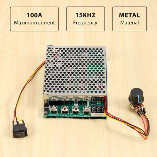 Controlador De Velocidad De Motor De 10-55v 100a 3000w Reve