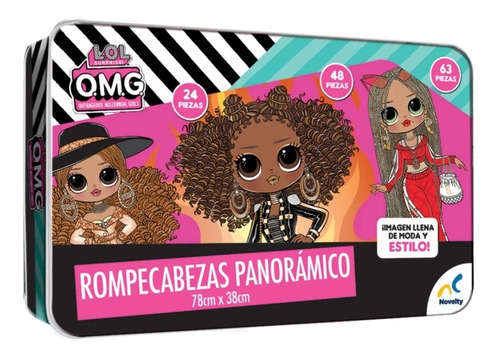 Rompecabezas Lol Surprise O.m.g. Panorámico Caja Metalica