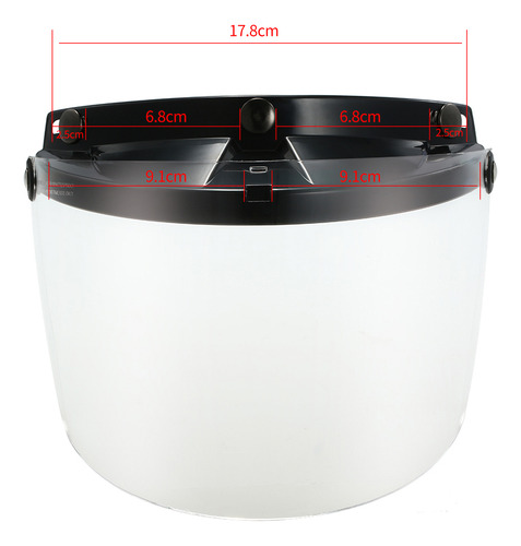 Visor Shield Lens Visor 3 Universal Con Tapa Para Proteger A