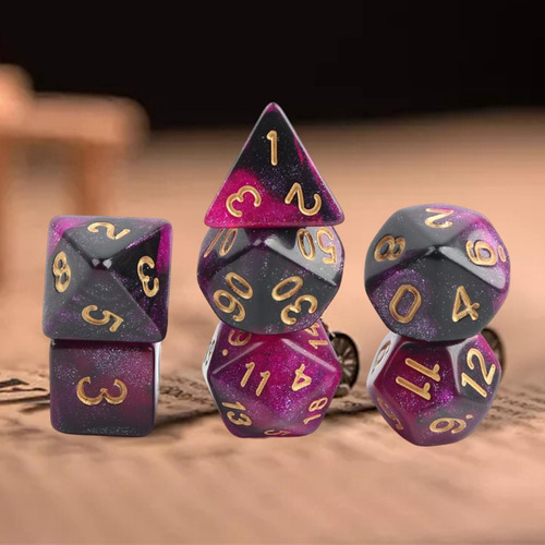 3 X 7x Dados Poliédricos Juego De Fiesta Juego De Estrella