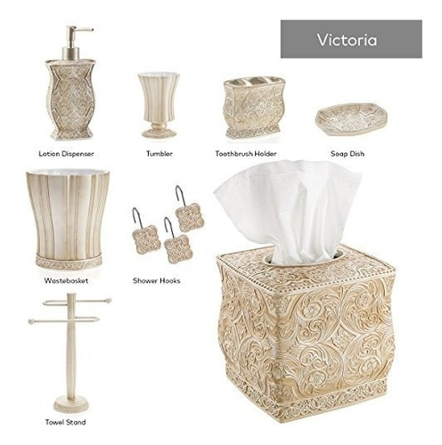 Creative Scents Victoria Jabonera Para Baño, Decorativa Dry