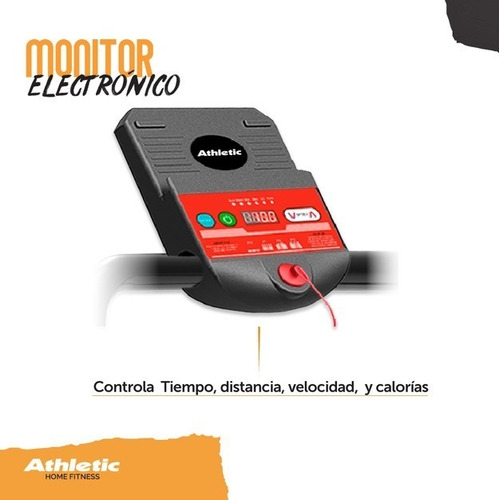 Imagen 5 de 8 de Cinta Athletic 2020 Safe + Mini Bike Plegable Mundo Gym