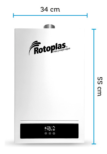 Terma A Gas Rotoplas Confort Max 10l Gn Tf