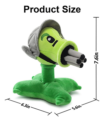 Peluche - Guisantralladora - Plantas Vs Zombies