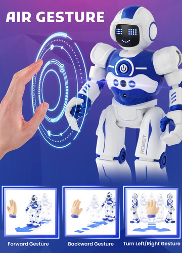 Juguete Robot Inteligente Con Control Remoto Para Niños 4 A Personaje Color