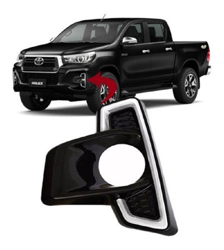 Parrilla Paragolpe P/ Toyota Hilux 2019 2020 2021 Cond Crom