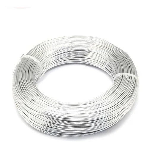 Alambre Fácil De Moldear Alumunio 1.0 Mm Por 500grs Plateado