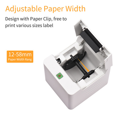 Recibo Térmico Inalámbrico Portátil Bt Label Maker De 58 Mm