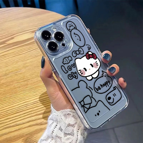 ( Bonita Funda De Teléfono Sanrio Hello Kitty For iPhone 15,