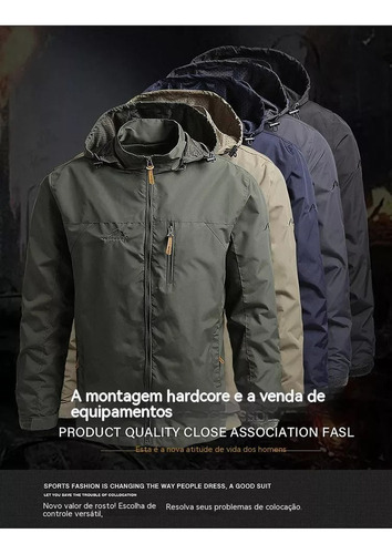 Shaoke Chaqueta Cortavientos Impermeable Y Transpirable